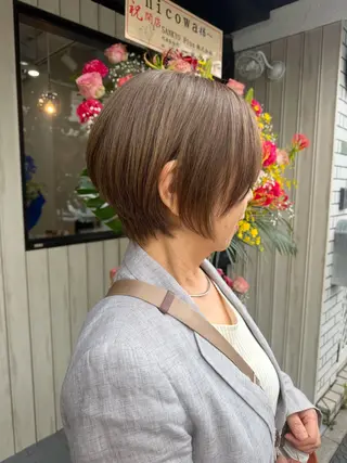 ショート ふじさわ あすかのヘアスタイル