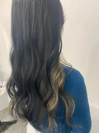 ロング カラー 大森 有紗のヘアスタイル