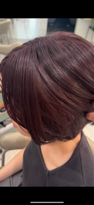 ミディアム カラー レイヤーボブ/渋谷/ 艶カラー/あおい🩵のヘアスタイル