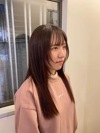 ロング カラー ムナカタ アカリのヘアスタイル