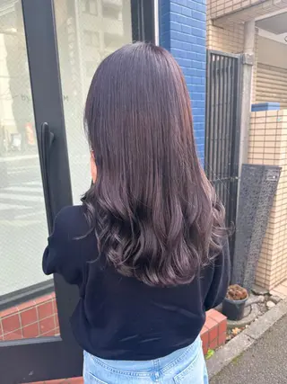 セミロング カラー ヘアアレンジ 落合　眺 (オチアイ　ノゾミ)のヘアスタイル