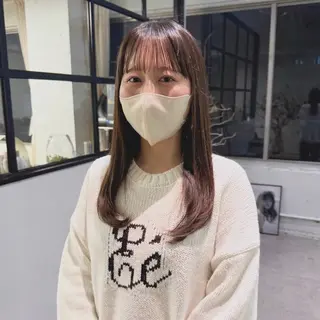 ロング 金子 絵梨花のヘアスタイル