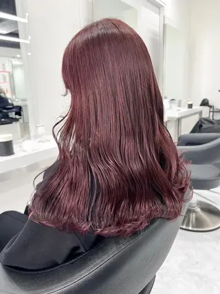 カラー 🌸春の暗髪カラー 🌸透明感ヘアのヘアスタイル