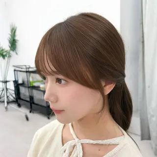 ロング カラー 韓国レイヤー× 顔まわり🕊️テルのヘアスタイル