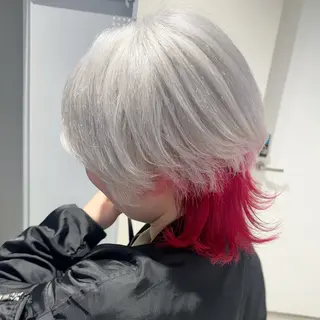 ショート カラー デザインカラー/パー マ🦖外岡咲希🦖のヘアスタイル