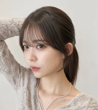 セミロング 🧡くびれヘア/前髪 顔周り🧡久原結衣のヘアスタイル