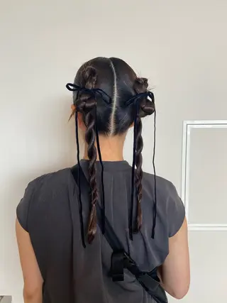 ロング 石川 瑠琉のヘアスタイル
