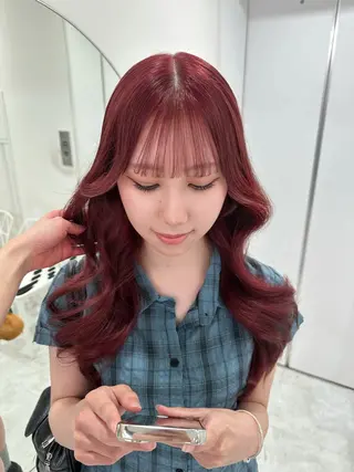 ロング 韓国ガーリー🤍ハイ トーン🤍Ayanaのヘアスタイル