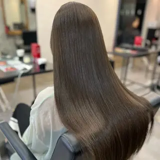 ロング カラー ✨傷まないカラー ✨縮毛矯正✨レオンのヘアスタイル
