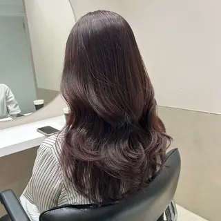 セミロング カラー ヘアアレンジ mai🍑暖色カラー /レイヤー💖のヘアスタイル