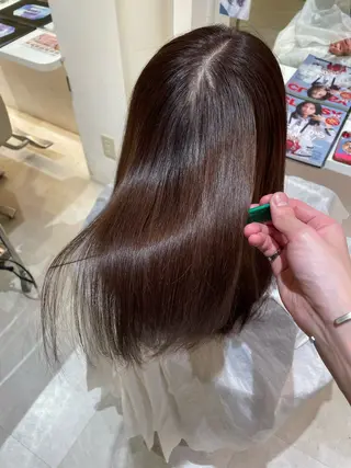 ロング 髪質改善・縮毛矯正 濱　泰賀のヘアスタイル