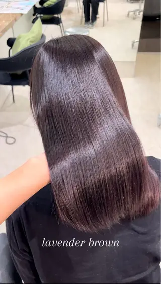 カラー 似合わせカット× 透明感カラーマリアのヘアスタイル