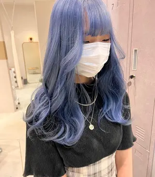 ロング カラー 髪質改善カラー /レイヤーカットのヘアスタイル