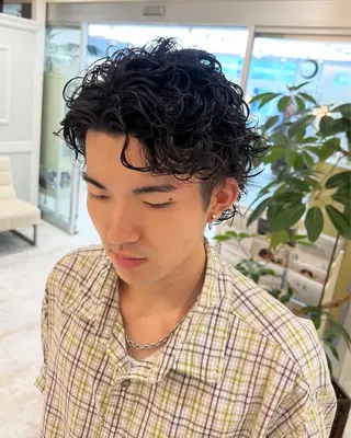 パーマ メンズ 🍏すがの みき🍏のヘアスタイル