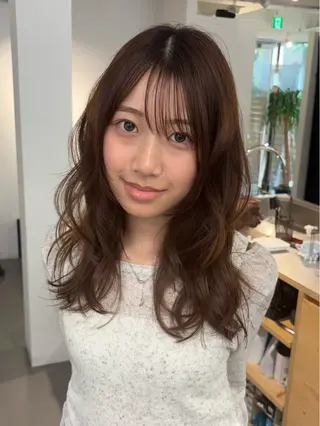 ロング カラー 村田 りょうやのヘアスタイル