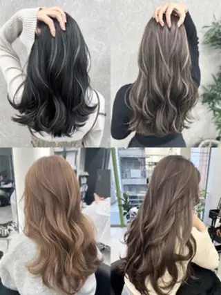 ロング カラー Ardore 韓国風カラー大阪のヘアスタイル