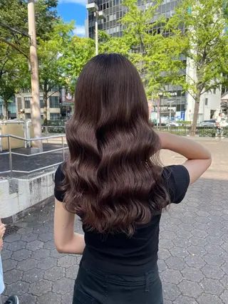 ロング 透明感カラー🇰🇷 レイヤー✨桑原　研太のヘアスタイル