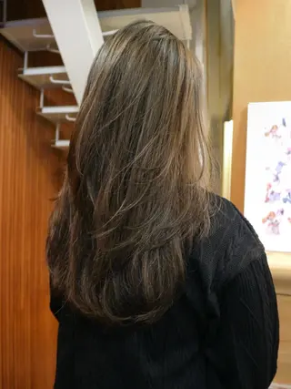 ロング カラー 🍊mai🍊 似合わせスタイル🌿のヘアスタイル