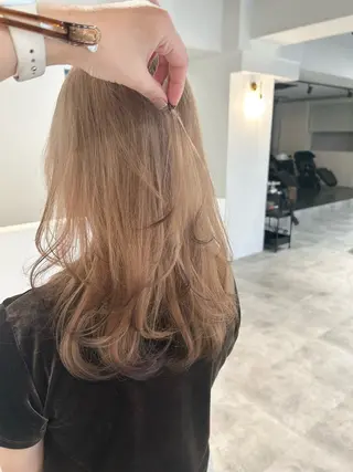 ミディアム カラー ヘアアレンジ 梅木李奈🍒府中/ レイヤー透明感カラーのヘアスタイル