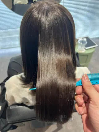 ロング カラー 城 慎太郎のヘアスタイル