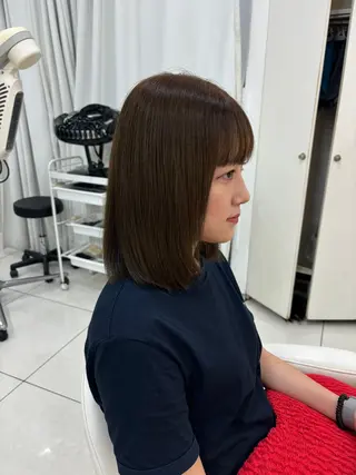 ミディアム カラー keany錦糸町 ハセベユウのヘアスタイル