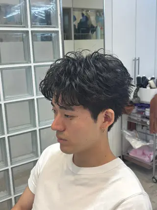 ショート パーマ メンズ 【fifth】上條 巧真のヘアスタイル