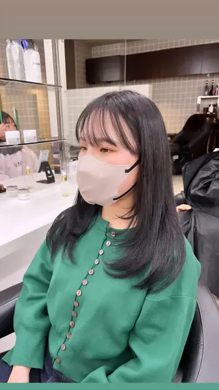 セミロング カラー パーマ ヘアアレンジ メンズ 上品＆韓国風 🥀海心🥀のヘアスタイル
