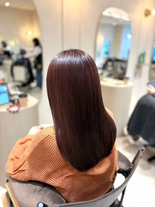 ロング カラー 菅原 渚のヘアスタイル
