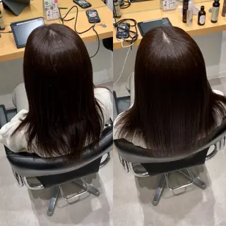 セミロング 髪質改善ヘアケア 艶髪特化/上田のヘアスタイル