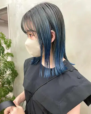 ミディアム カラー 👑ボブはお任せ ミヤノ👑のヘアスタイル