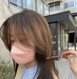 ロング カラー kana .のヘアスタイル
