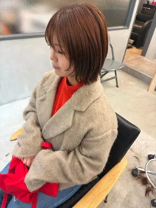 ミディアム 透明感カラー/似合わ せカット/大島実加永のヘアスタイル