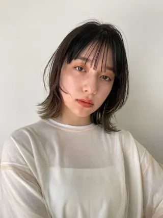 ミディアム カラー 透明感カラー 🎵Chikaのヘアスタイル