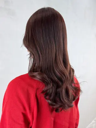 セミロング カラー パーマ ヘアアレンジ ITbyALBUM 中野店のヘアスタイル
