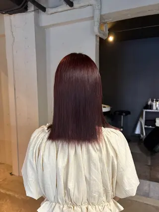 ミディアム 透明感・美髪 monsoワニベユナのヘアスタイル