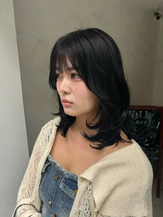 ミディアム 🌼韓国ヘア🌼 田中義也のヘアスタイル