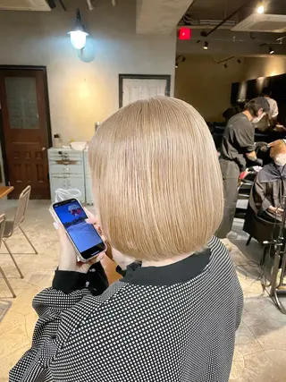 ショート カラー ヘアアレンジ 美髪/透明感/レイヤ ーTATSUKI☘️のヘアスタイル