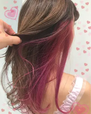 セミロング カラー 新宿駅近♡個室 ♡関口三都季🌜のヘアスタイル