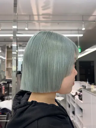 ショート カラー ボブ.透明感カラー 特化/Aika🎀のヘアスタイル