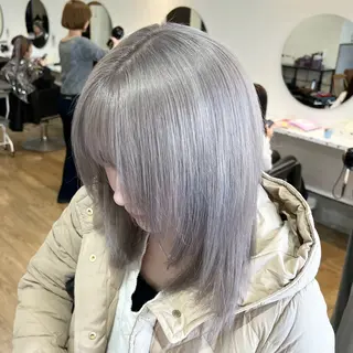 ミディアム カラー Ami ケアブリーチ/表参道のヘアスタイル