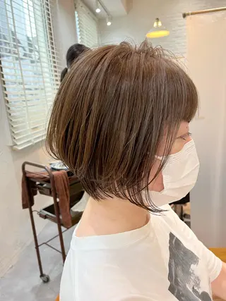ショート カラー 襟足でお悩みの方✂︎ くびれ職人ハシモトのヘアスタイル