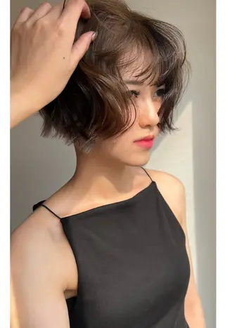 ミディアム カラー ヘアアレンジ 🎀suzuna 透明感colorのヘアスタイル