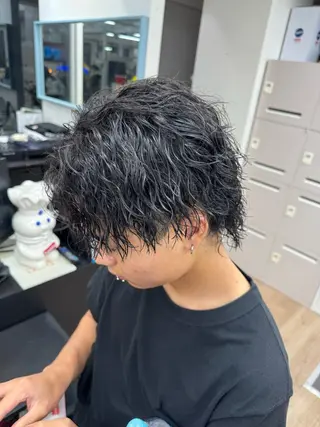 パーマ メンズ すどう あしゅりのヘアスタイル