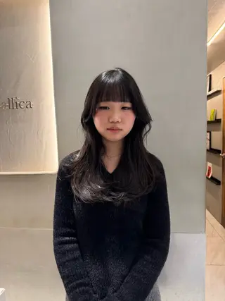 ロング カラー ヘアアレンジ 艶髪/ボブモデル 募集🫧terukaのヘアスタイル