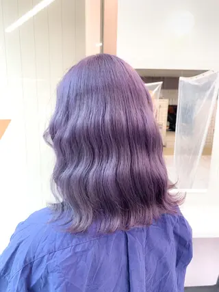 ミディアム カラー ヘアアレンジ 🩵 JURI🩵のヘアスタイル