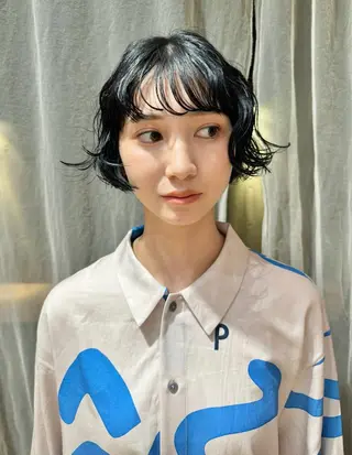 ショート パーマ ボブ/ショート 吉田竣のヘアスタイル