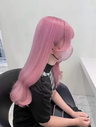 ロング カラー ハイトーンカラー💞 くるみ🎀のヘアスタイル