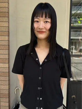 セミロング 井本 早紀のヘアスタイル