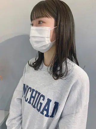 ミディアム カラー ボブパーマコテ巻き風 パーマNo1深江秀平のヘアスタイル