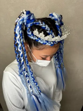 セミロング エクステ*美髪サロン KR2S河内長野店長のヘアスタイル